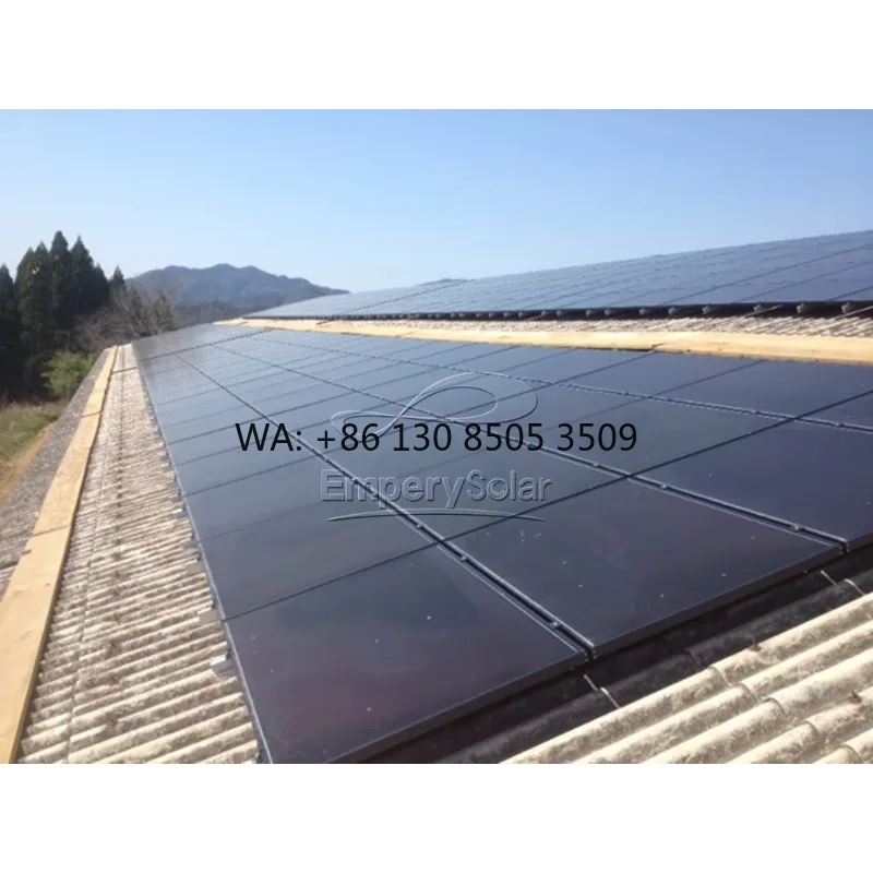 Solar Power System Tile Pitched Roof Solar Rail Panel Mounting System Stainless Steel Hooks for Rooftop Use