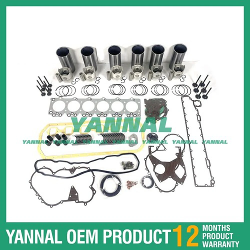 

6x D500 Overhaul Rebuild Kit With Gasket Set Bearings For Isuzu diesel engine