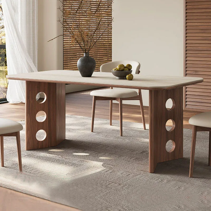 Restaurant High Dining Table Poker Designer Writing Mahjong Luxury Modern Dining Table Living Room Muebles Commercial Furniture