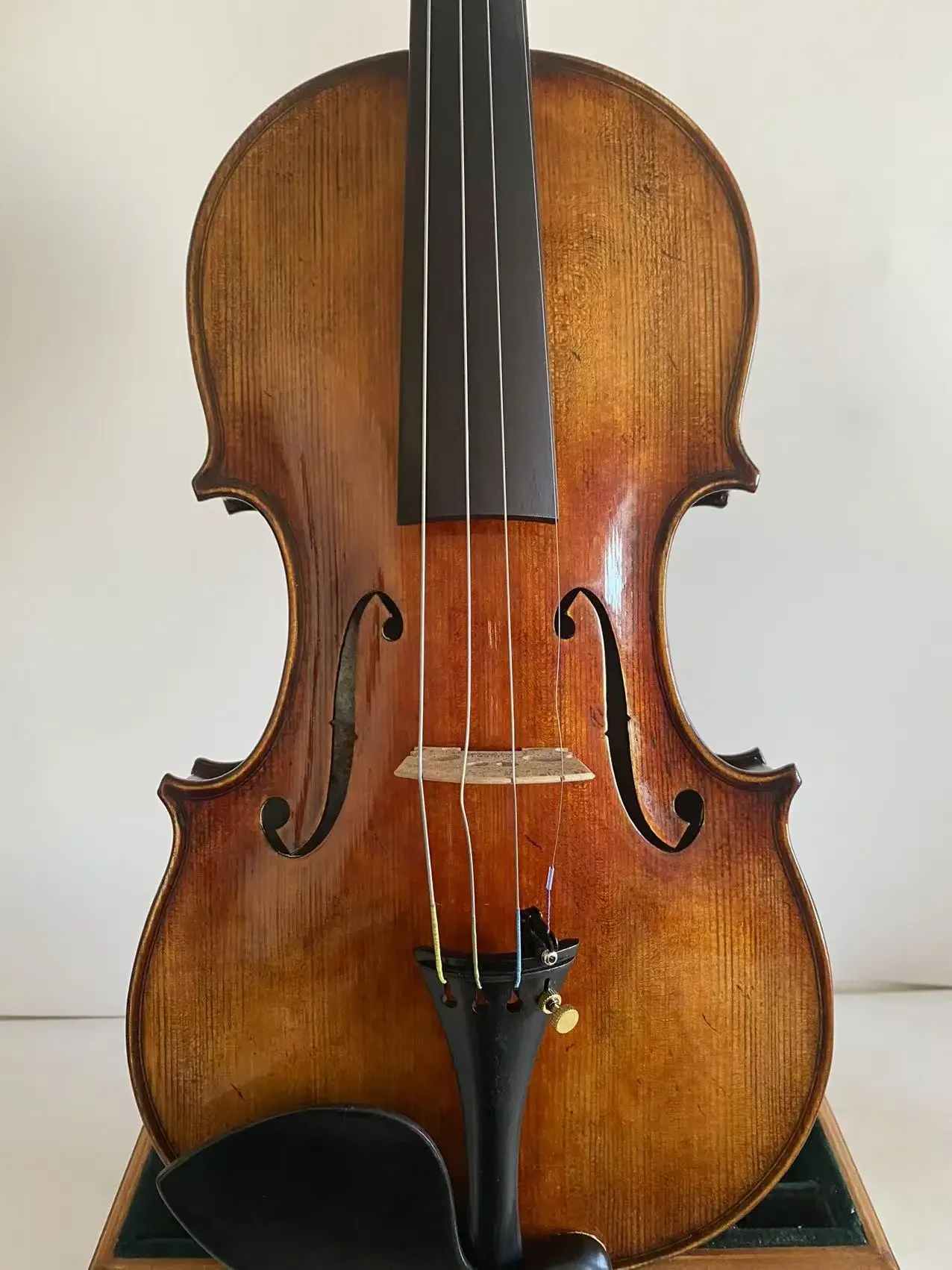Master 4/4 violin Guarneri model Solid flamed maple back spruce top K4263