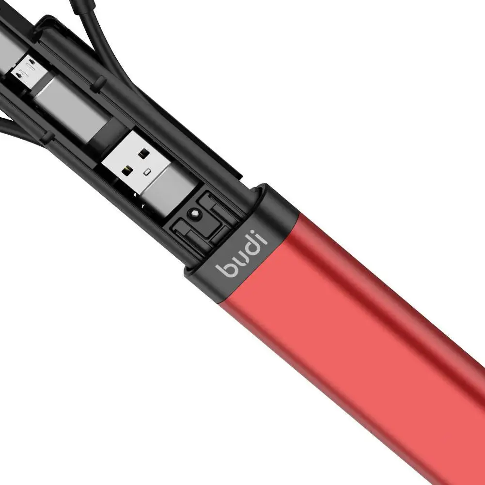Многофункциональная коробка BUDI 9 в 1, передача данных USB 3.0, 65 Вт, кабель для быстрой зарядки, коробка для хранения карт SD TF для IPhone P4N3