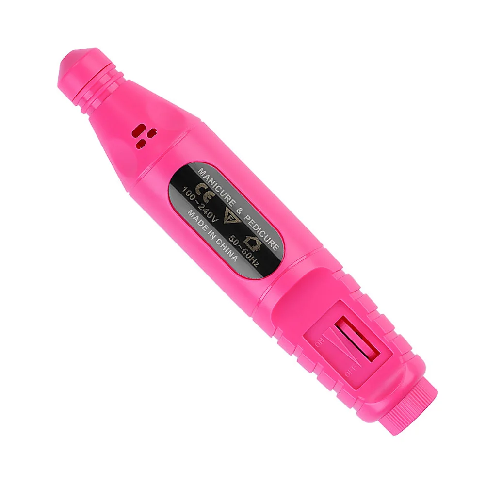 Elektryczna polerka do paznokci Rosy, przenośne urządzenie do manicure, do zdobienia paznokci, złuszczająca polerka, kompaktowa konstrukcja, łatwa w użyciu.