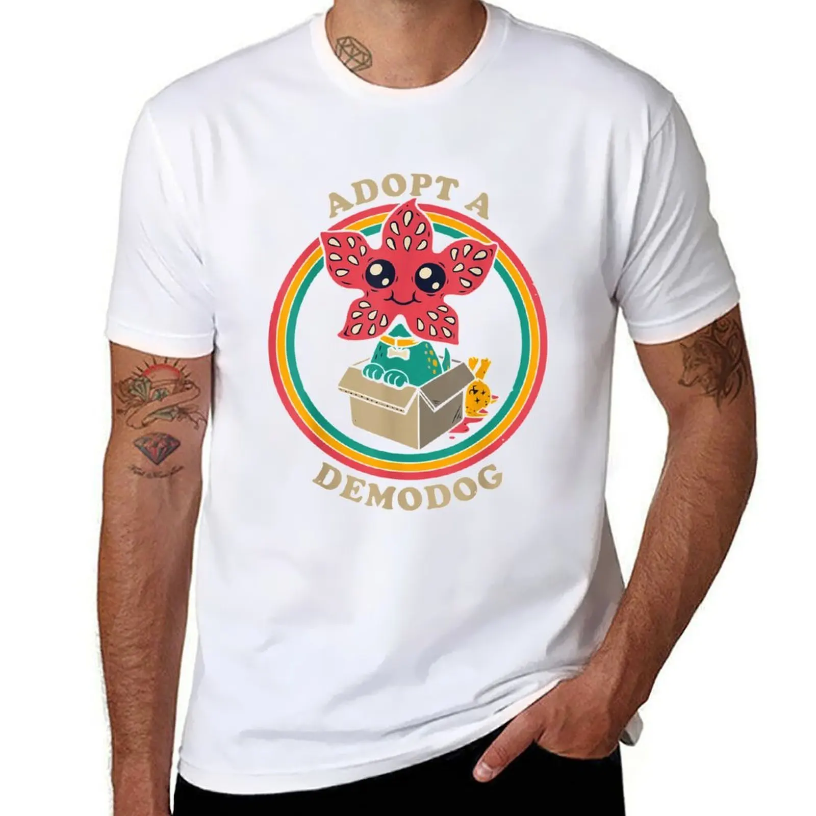 

Adopt A DemoDog T-Shirt anime t shirts oversize graphic t shirts for man T-Shirt