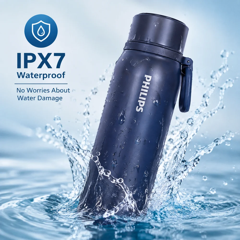 Philips Electric Kettle Thermos Cup 480ML 316 Stainless Steel Temp Display 24-Hour Long Insulation IPX7 AWP2569 insulated bottle