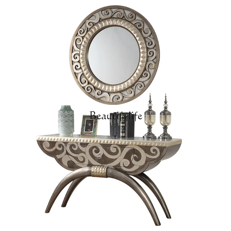 

*Light Luxury Entrance Terrace Living Room Villa Entrance Cabinet Entrance Shelf Corridor