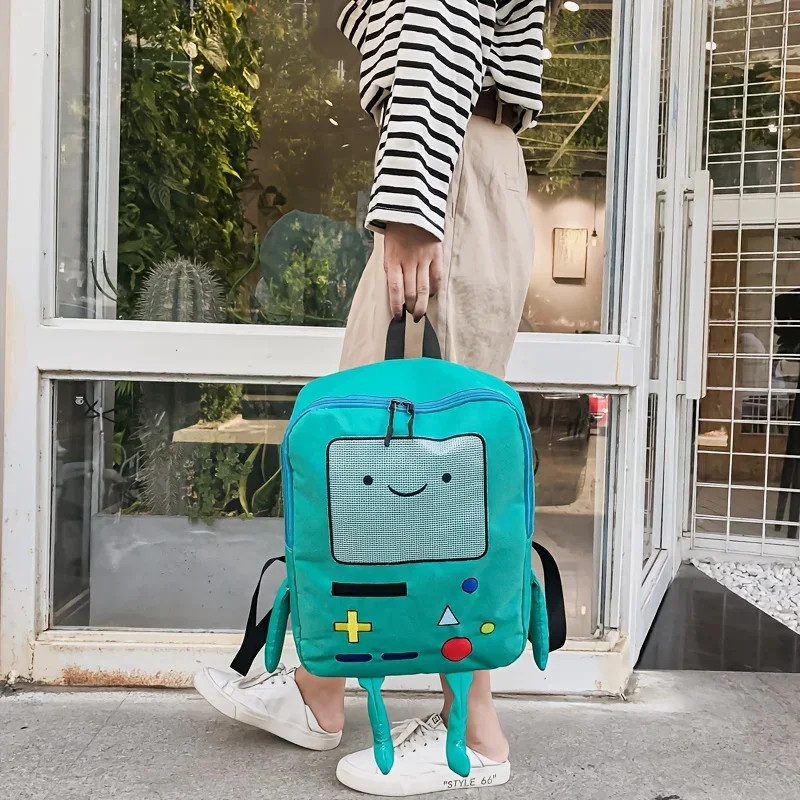 Cute cartoon travel bag, cute adventure time backpack, two-dimensional funny personality three-dimensional student schoolbag