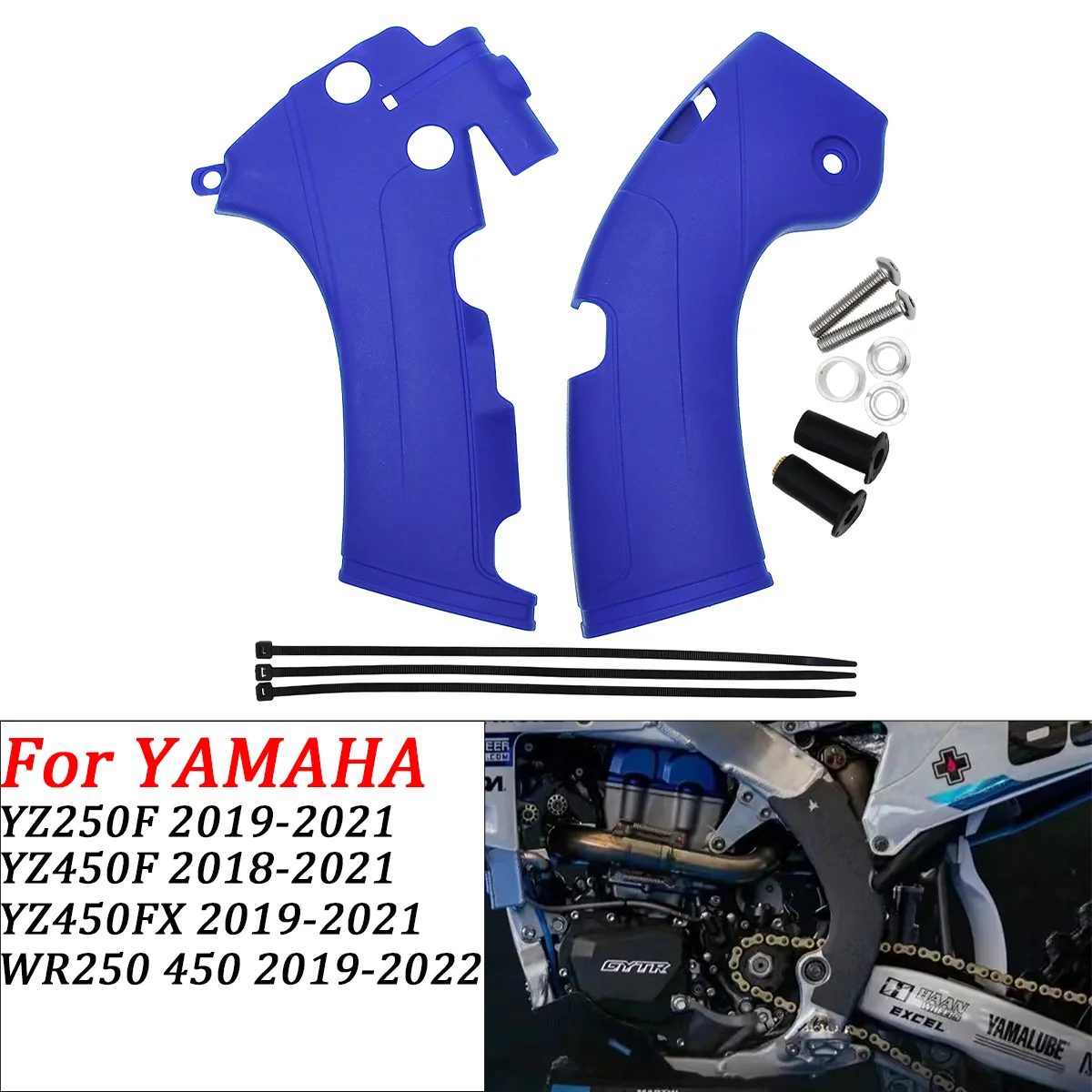 

Motorcycle Frame Guards Covers Protectors For YAMAHA YZ250F YZ450F YZ450FX YZ 250F YZ 450 YZ 450FX Dirt bike2018 2019 2020 2021