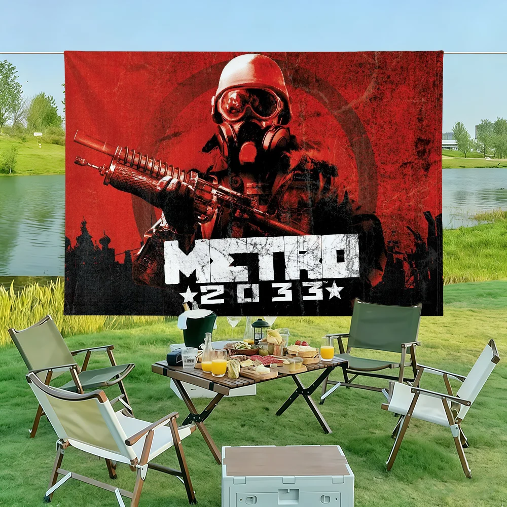 Game M-Metro 2033 Flag Wall Decorations Home Decor Suitable For Living Rooms Bedrooms Dormitories Parties And Holidays