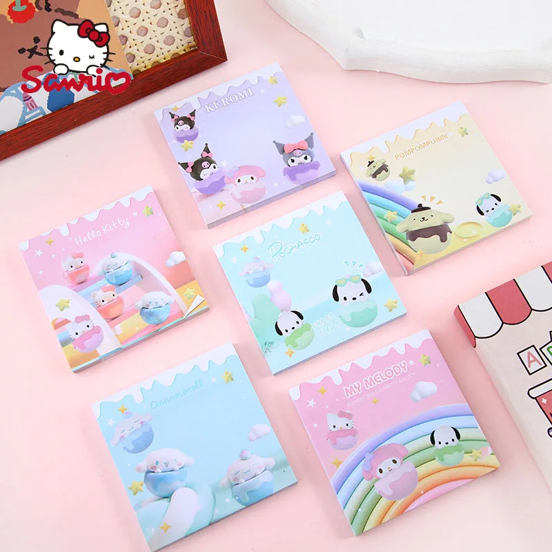 Sanrio 12/24pcs Notebook Stationery Kawaii Hello Kitty Kuromi Cartoon Cute Children's Gifts Student School Supplies Wholesale