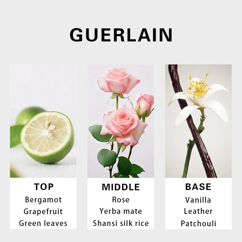 Guerlain Habit Rouge L'Instinct men Eau De Toilette بخاخ مكثف 100 مل ملاحظات عطر خشبية مع رائحة أصلية تدوم طويلاً