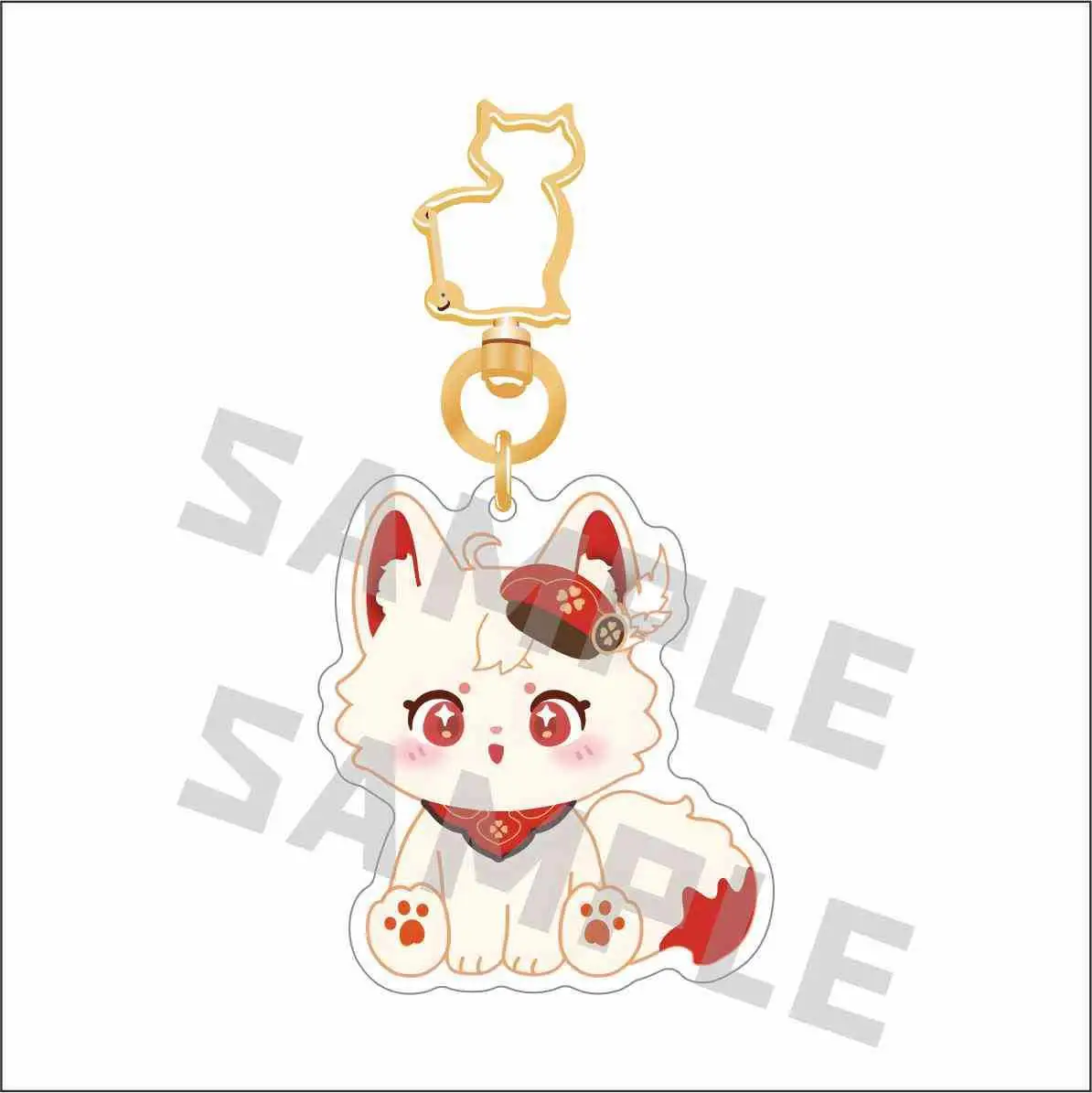 Game Impact Sayu Nahida Arataki Itto Wanderer Cat Cosplay Costume Acrylic Keychain Keyring Key Xmas Gift Prop