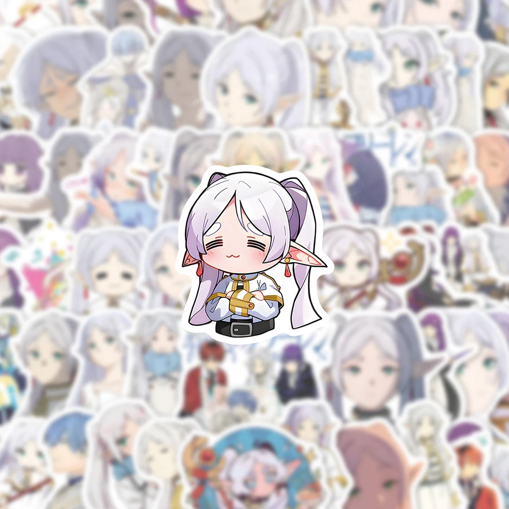 60Pcs Cartoon Anime Stickers Waterproof Vinyl Decals For Laptop Skateboard Phone
