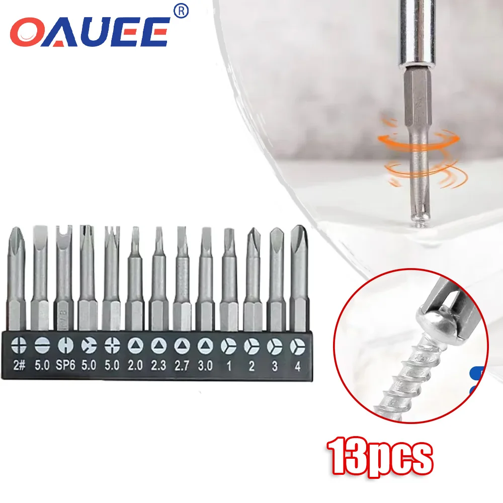 

Special-shaped Screwdriver Set 50mm UY L-shaped Triangle Inner Cross Three Points Screwdriver 13Pcs Drill Bit Electric Tool