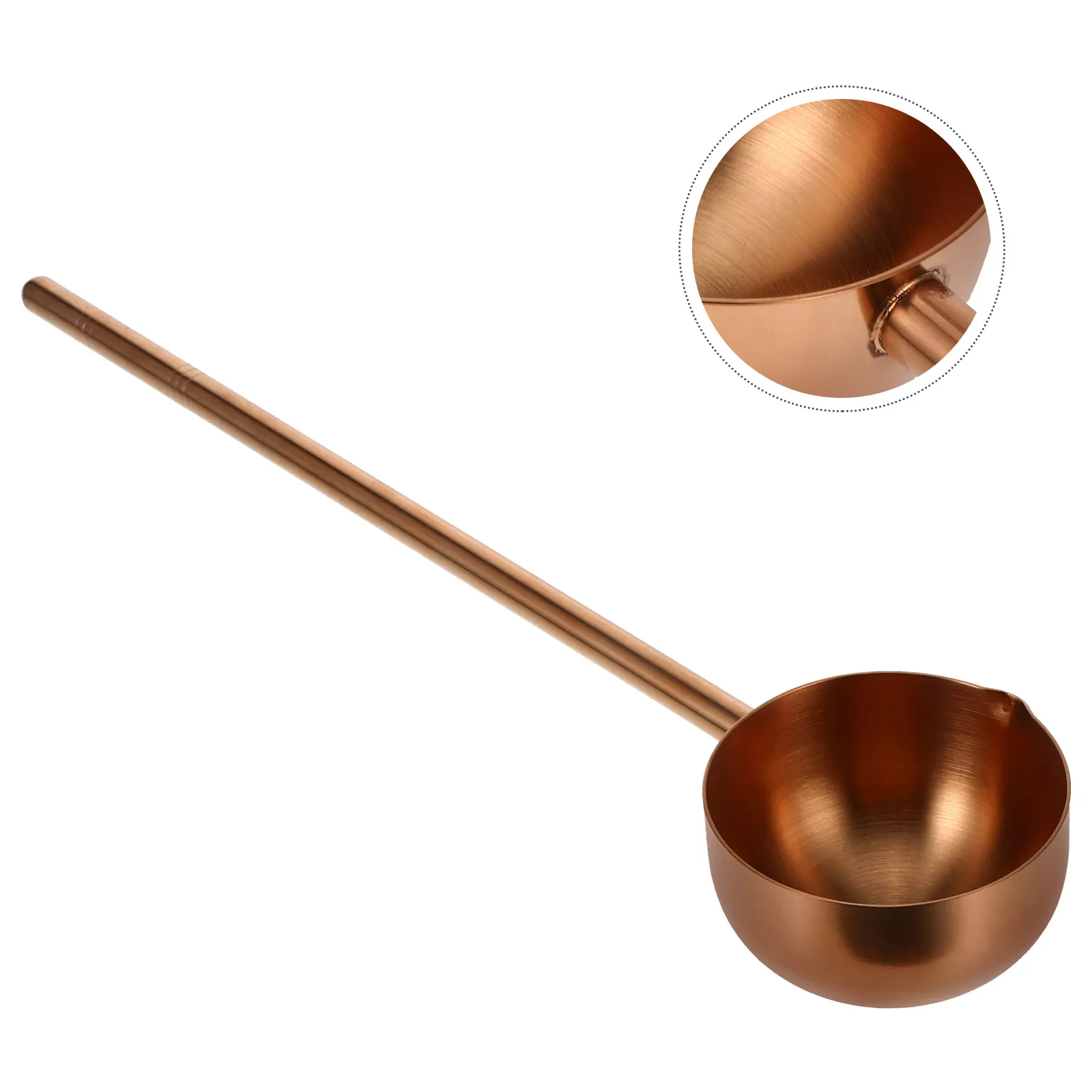 

Stainless Steel Soup Ladle 80ML Wear Resistant Kitchen Gadget Multipurpose Scoop Oil Water Spoon Practical Helper