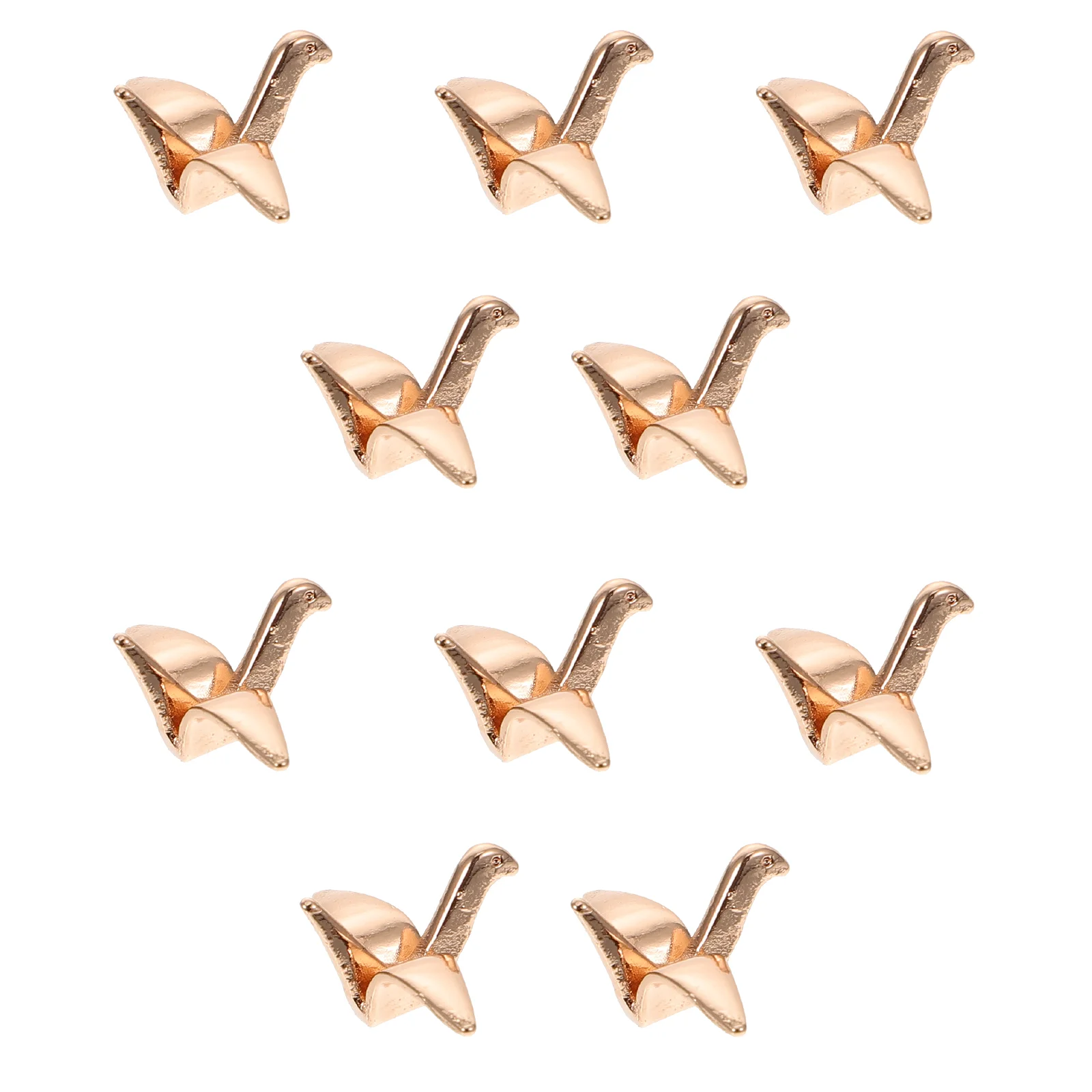 

10 Pcs Paper Crane Pendant Unique Hairpin Charm DIY Hairpins Charms Earrings Headdress Accessory Kid Copper Clip