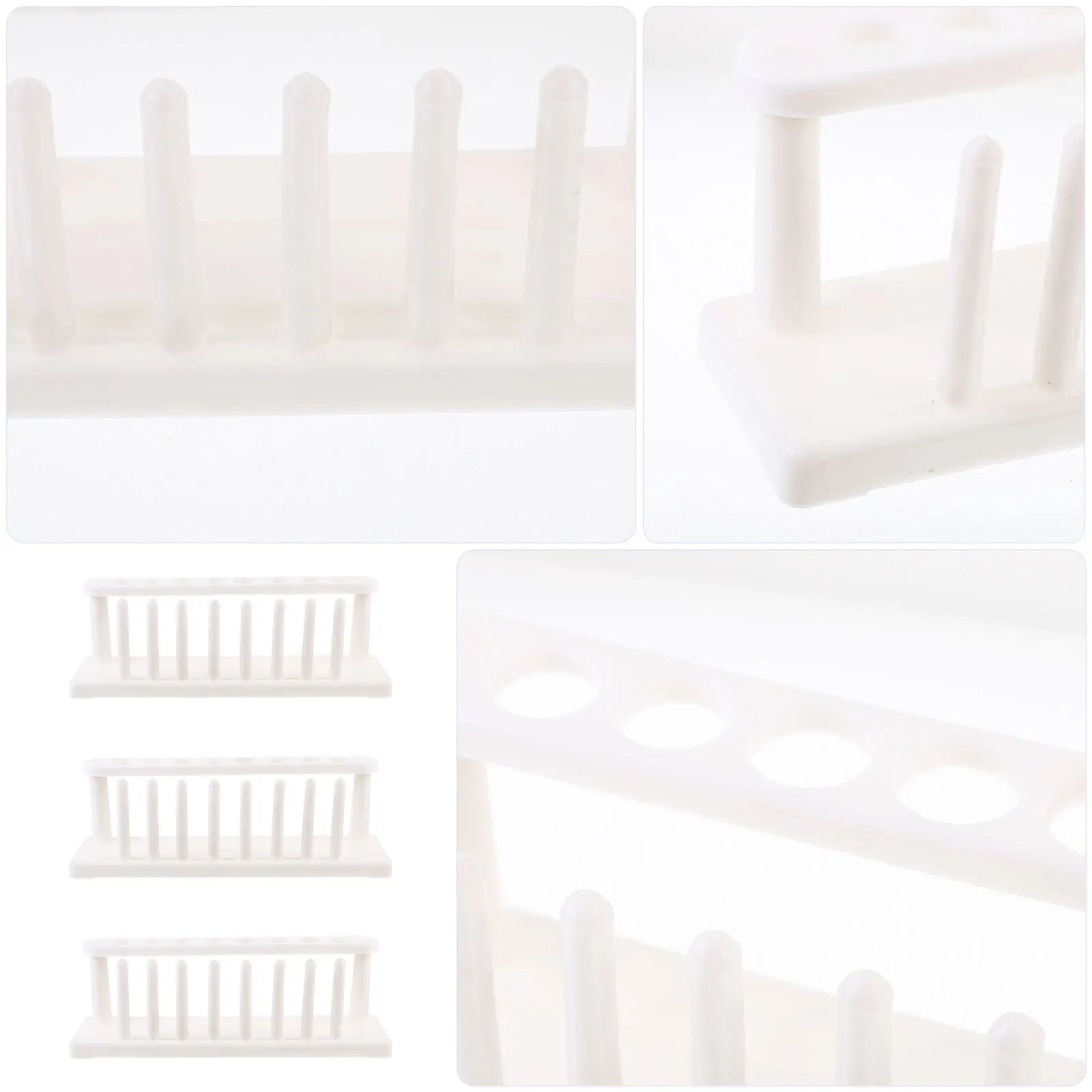 

3Pcs Portable Test Tube Rack Durable Organizer for Clean Storage Lightweight Test Tube Rack