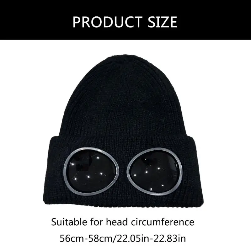 X5QE Knit Hat Pullover Warm Skull Caps Knitted Hat Party Club Accessories