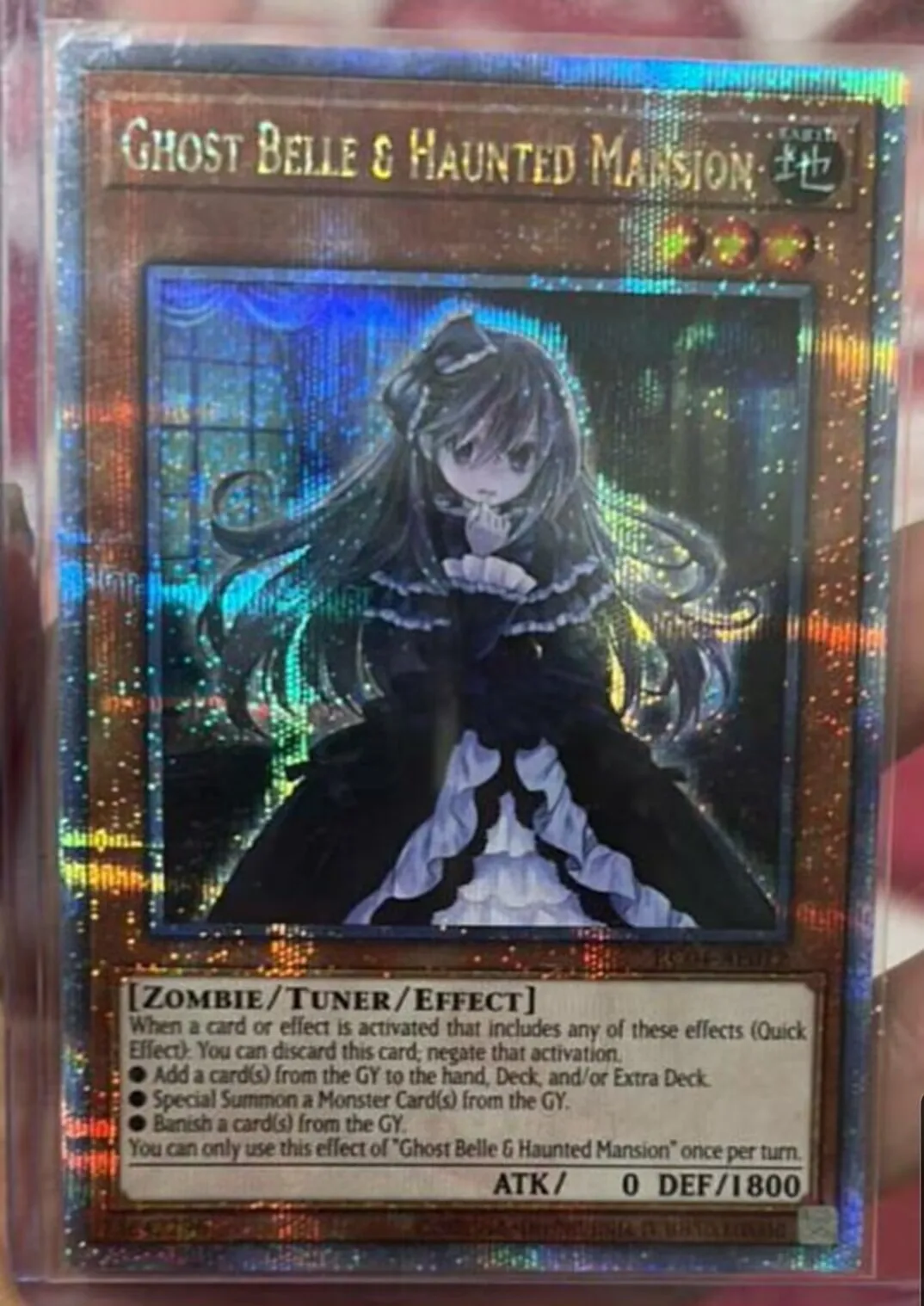 

Yugioh KONAMI RC04-AE012 Ghost Belle & Haunted Mansion 25th Quarter Century Secret Rare Asian English Collection Mint Card