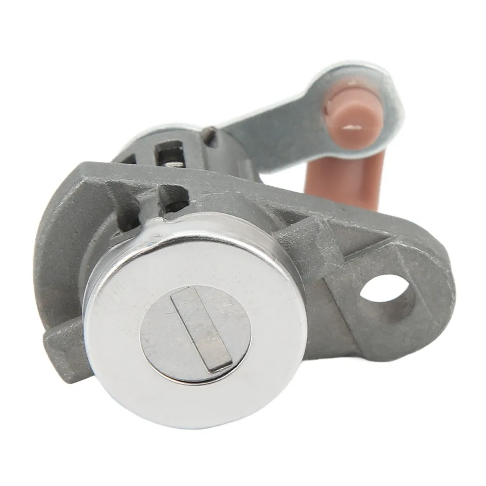 Smooth Zinc Alloy Door Lock Cylinder Silver Durable Front Lock Barrel Door Lock Assembly for MAZDA 3 2004‑2009 Daily Use