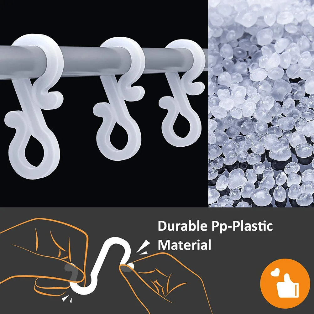 

50Pcs Christmas Ornament Hooks White S Shape Hanging Clips Decorative Accessories for Tree Flowers Christmas Tree Hooks