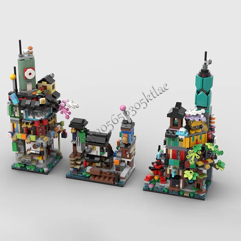 1625 Parts Colorful Building Block Set Modular Creative Tech Inspired Scene Bricks Children's DIY Assembly Toys Birthday Gift