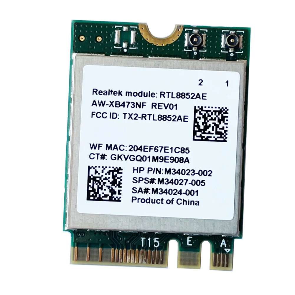 2.4G 5G 802.11AC/AX Draadloze Module AW-XB473NF RTL8852AE RTL8852 Wifi 6 MU-MIMO Netwerkkaart Bluetooth 5.2 voor Win 10 Z