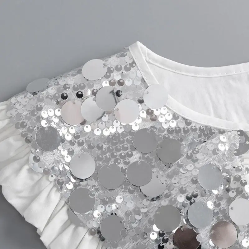39BD Sophisticated Women’s Mini False Collar Shawl with Sequins for Evening Wear