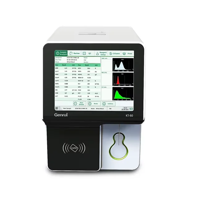 High Quality Clinical Analytical Instrument High Throughput Touch Screen 3 Part Hemoglobin Analyzer