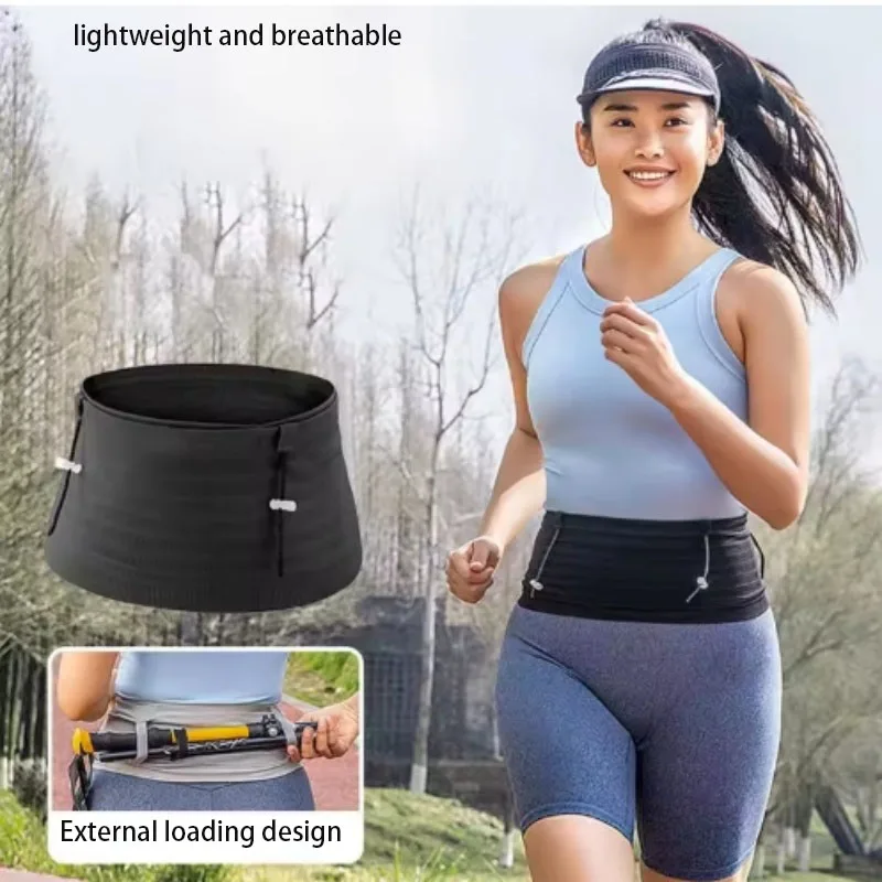 

Sports Waist Bag Outdoor high elasticity Multifunctional Invisible Breathable Marathon Belt men/women Running Fitness Phone Bag