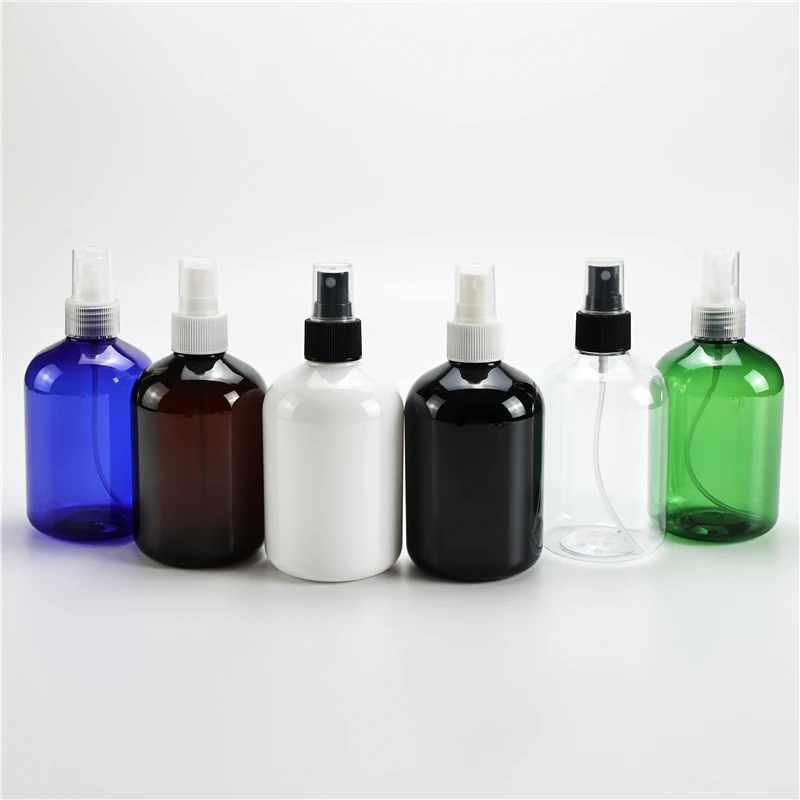 

Multicolor 300ML X 20 Chunky Empty Plastic Perfume Spray Bottle Fine Mist PET Bottles Container With Spray Pump Cosmetic Bottles