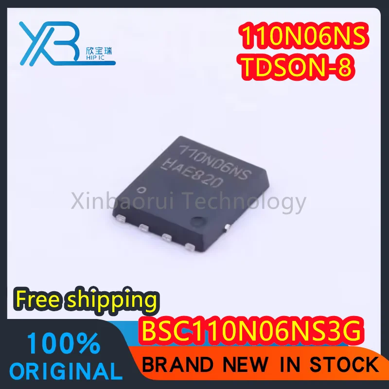 

(10/50pieces) 110N06NS BSC110N06NS3G BSC110N06NS brand new in stock TDSON-8 60V 50A MOS tube original electronics