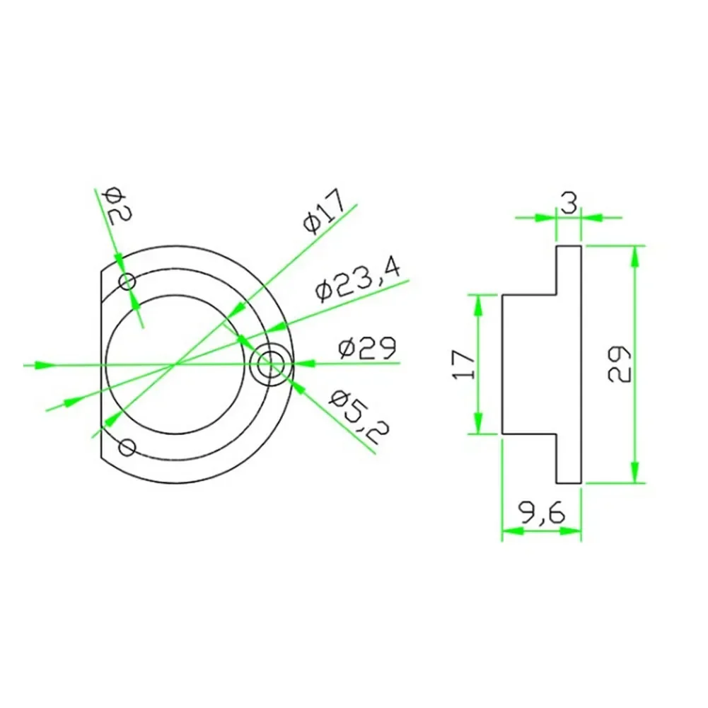 Small Spirit Level Bubble High Precision Bubble Level For TPC SK Level Base Plastic Round Bubble Level Measuring Tool