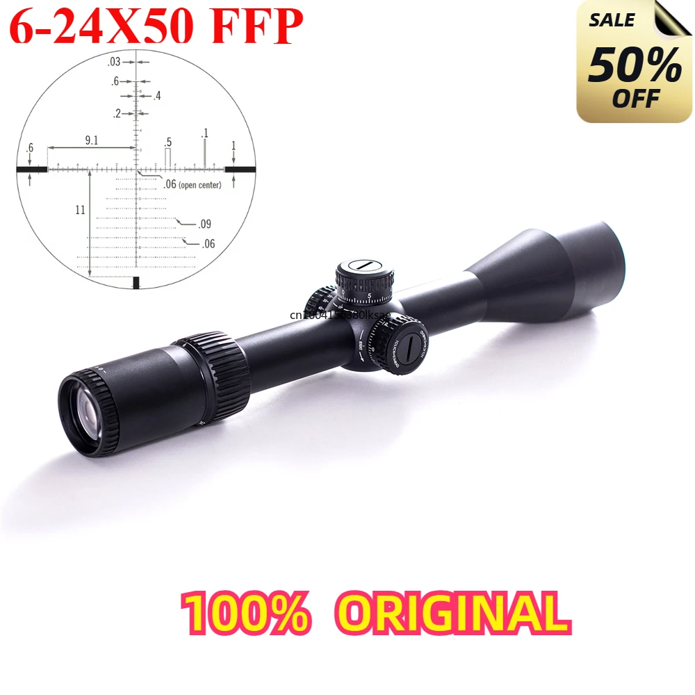 

Original Optics Tactical 6-24X50 First Focal Plane(FFP) Riflescopes EBR-2C(MRAD) Reticle 30mm Tube Scope