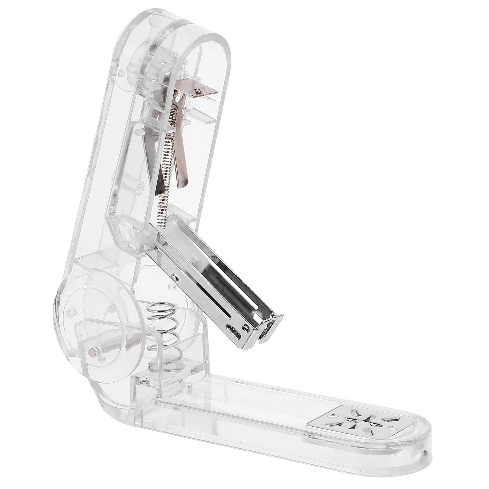 

1Set 360degree Rotatable Desktop Stapler Transparent Plastic Multi Angle Swivel Arm Stapler Office Home Classroom Stapling