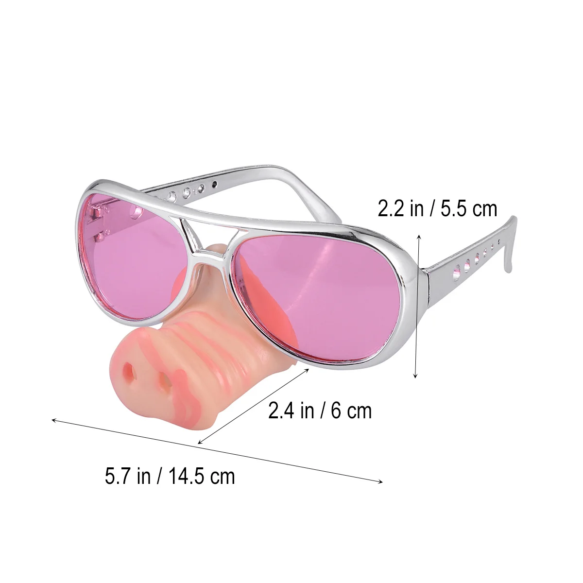 Varken Neus Bril Grappige Zonnebril Halloween Kostuum Partij Schedel Masker Prop Duurzaam Niet Vervagend Past Volwassenen Geschenken Families