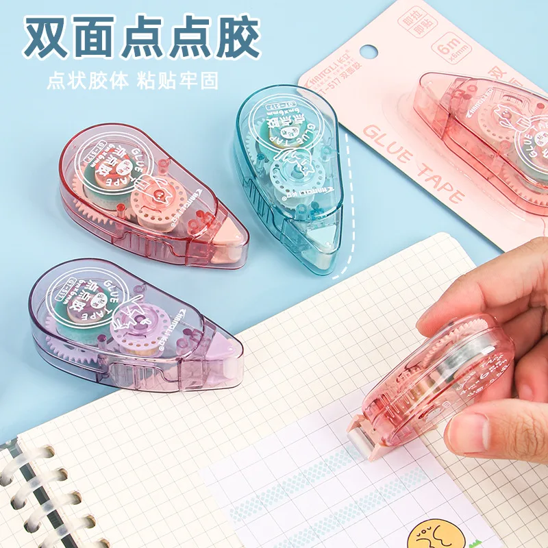 

Ins Прозрачный пунктирный клей Высококачественный внешний вид Справочник Двусторонний клей Студенческий милый стираемый своими руками ручной работы