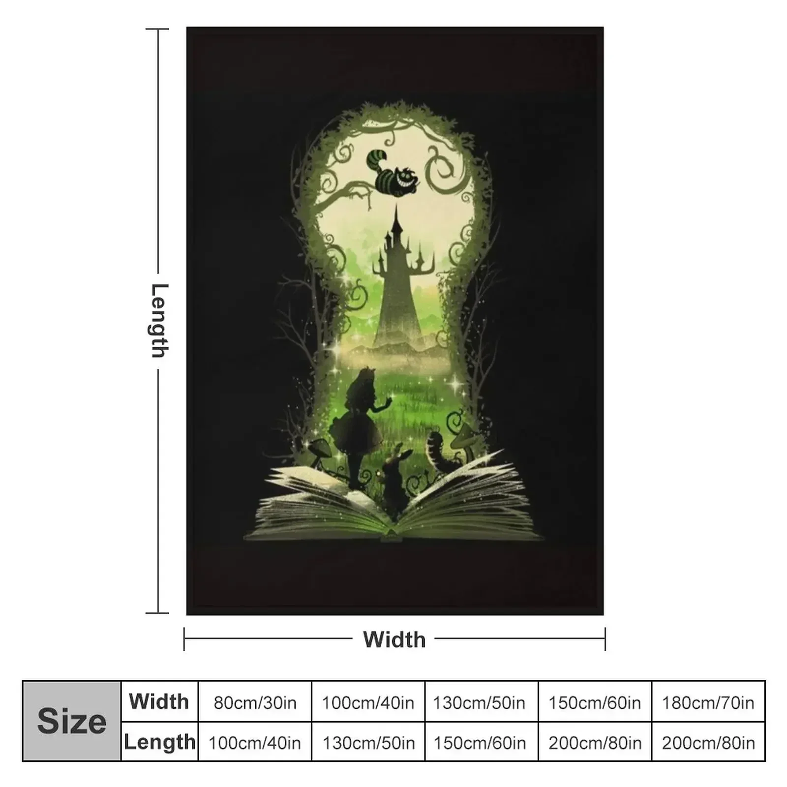 New Wonderland key Throw Blanket Bed Thin For Decorative Sofa blankets and throws Shaggy For Sofa Thin Blankets