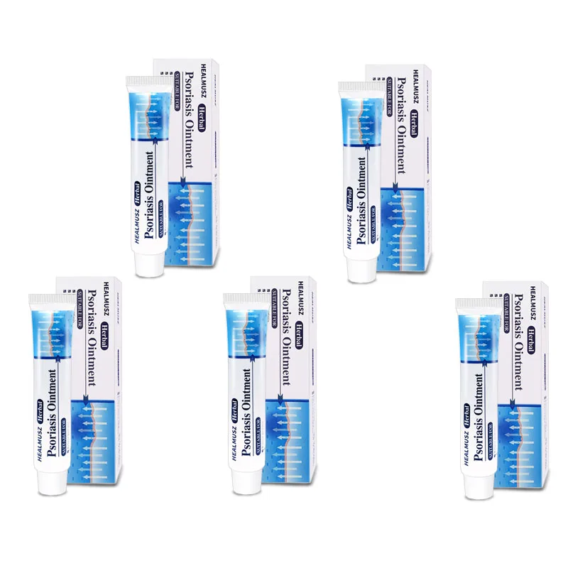 

5pcs 20g Psoriasis Ointment Dermatitis Eczema Care Relieve Pruritus Creams Eczematoid Skin Antipruritic Antibacterial Dressing