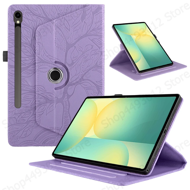 

Funda For Samsung Tab S10 FE Case Embossed 360 Rotating Stand Tablet Coque For Galaxy Tab S10 FE 10.9 inch sm-x520 x526b Case
