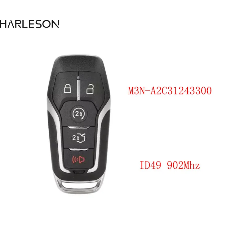 

Car Remote Key For Ford Fusion Explorer Edge Mustang 2013-2017 FSK902 M3N-A2C31243300 ID49 Promixity Smart Card