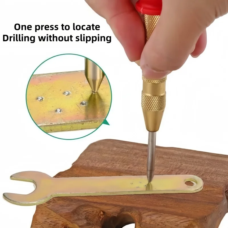 DIY Jewelry Making Center Punch Automatic High-Hardness Drilling Position Marker Benchwork Nail Punch Hand Tool