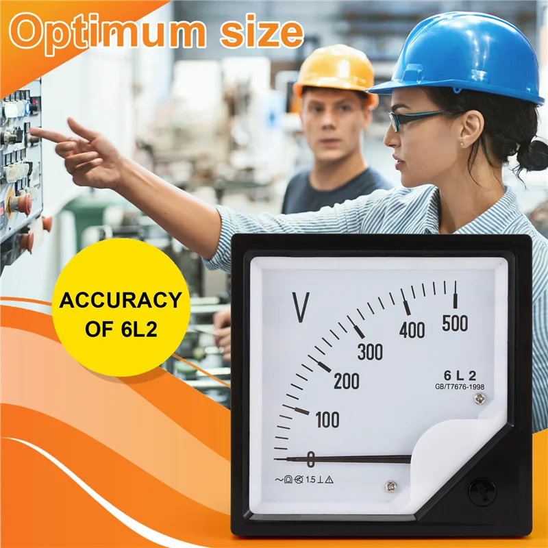 6L2 Voltmeter Pointer Type Voltage Meter Mechanical Header-A78U