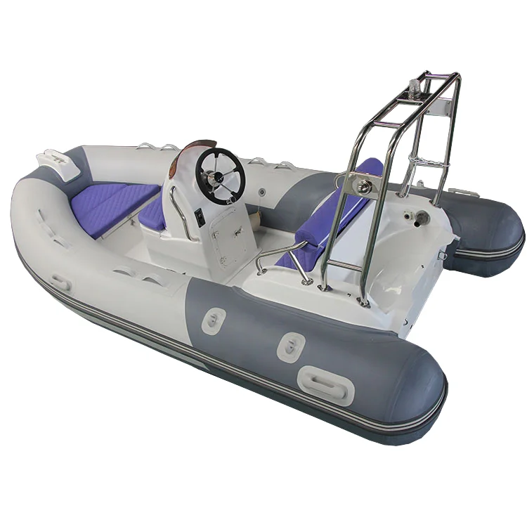 

New Luxury 390 Rigid RIB Hypalon Fiberglass Inflatable Boat Outboard Motor 1.2mm PVC Material Sport Yacht Surfing Combo Set