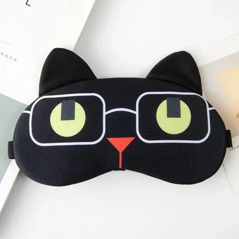 Cotton Anime Sleeping Eye Mask Cute Blindfold Eye Cover  Mask Eyepatch Travel Home Eyes Relax Mask Eyeshade Gifts for Kids Adult