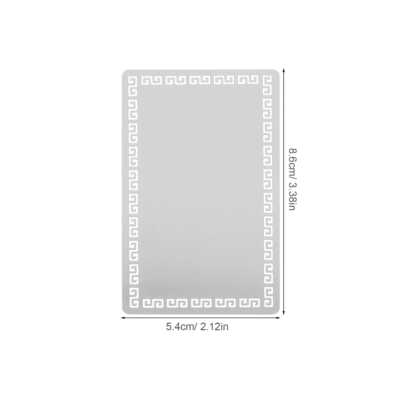 10 Stück Namenskarten aus Aluminiumlegierung, blanko, Sublimations-Visitenkarten, doppelseitiger Druck, Metall-Visitenkartenrohlinge, glatte Kanten