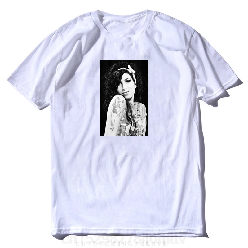 

Черная футболка унисекс с плакатом Amy Winehouse, размер S-5XL, длинные рукава