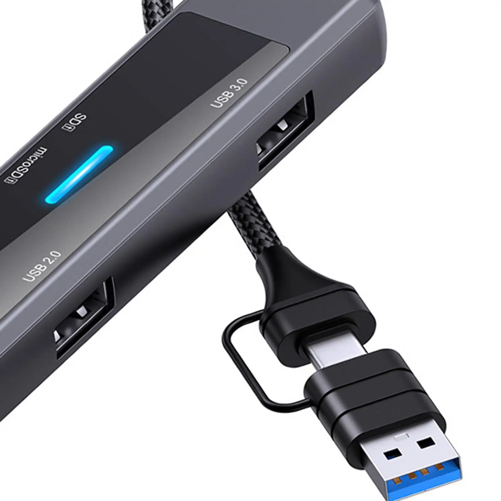 5 in 1 USB C Hub High Performance High Speed Data Transmissions USB C Docking Station for Tablet USB Flash Drive Mouse Keyboard