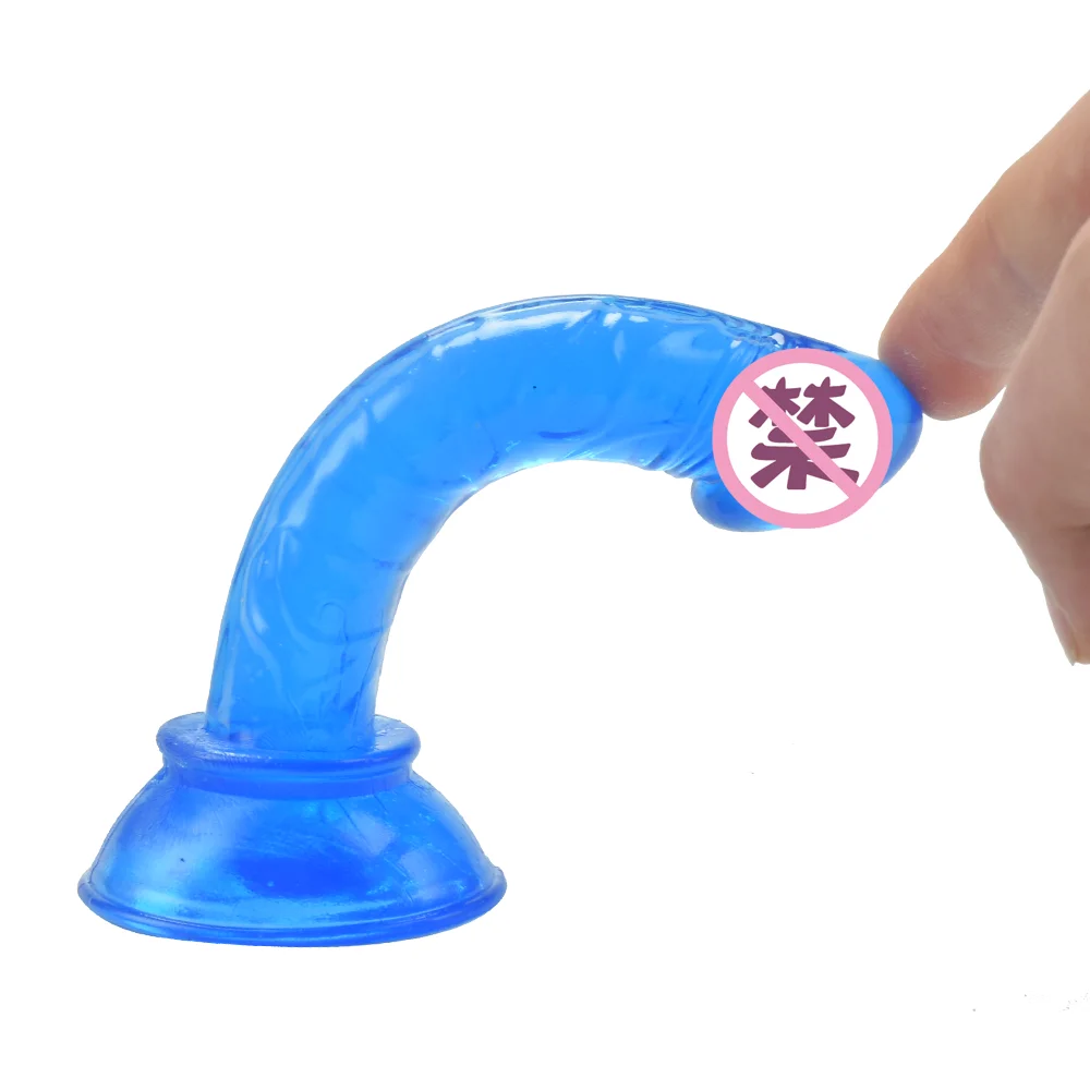Anal Toys Small Dildo Suction Cup Large Head Soft Silicone Real Feel Penis Cock 18 Plus Adult Sex Toys For Women Men Butt Plug - Image 3
