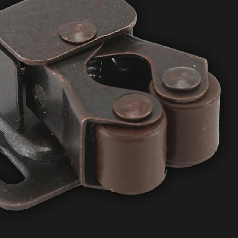 

A2UC 10Pcs Cabinet Door Double Roller Catch Ball Furniture Door Lock Accessory