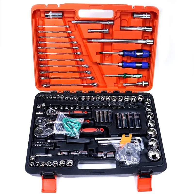 Car Repair Combination Tool Kit Socket Set 121 Pcs Multi Car Repair Mechanic Ratchet Socket Wrench Tool Set Box
